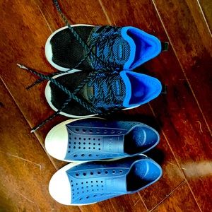 2 boys shoes size 1.